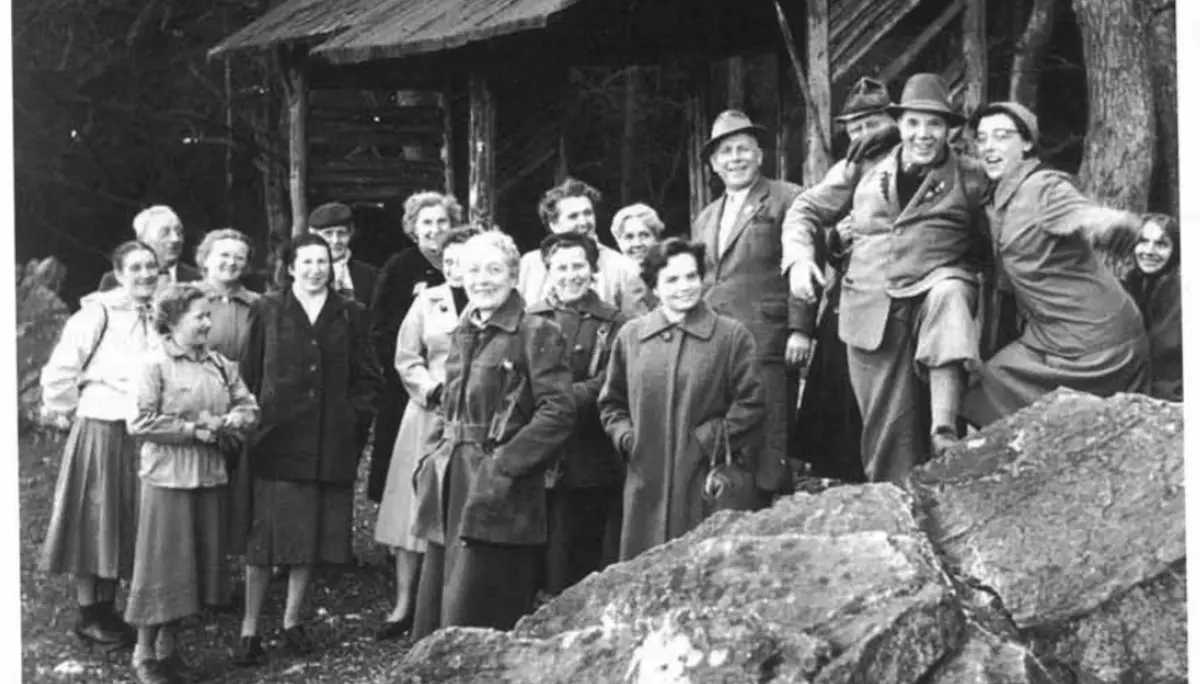 Wandergruppe im Spessart 1955 | © DAV Offenbach