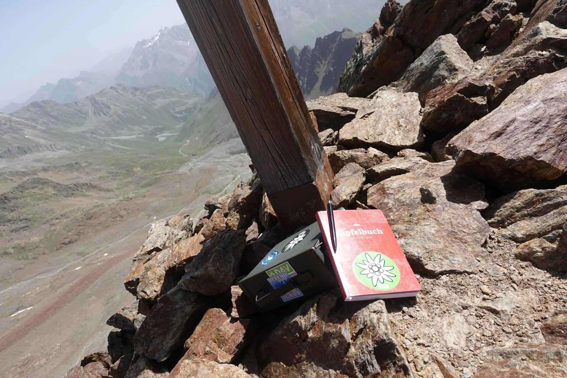 Gipfelbuch Wurmtaler Kopf | © DAV Offenbach