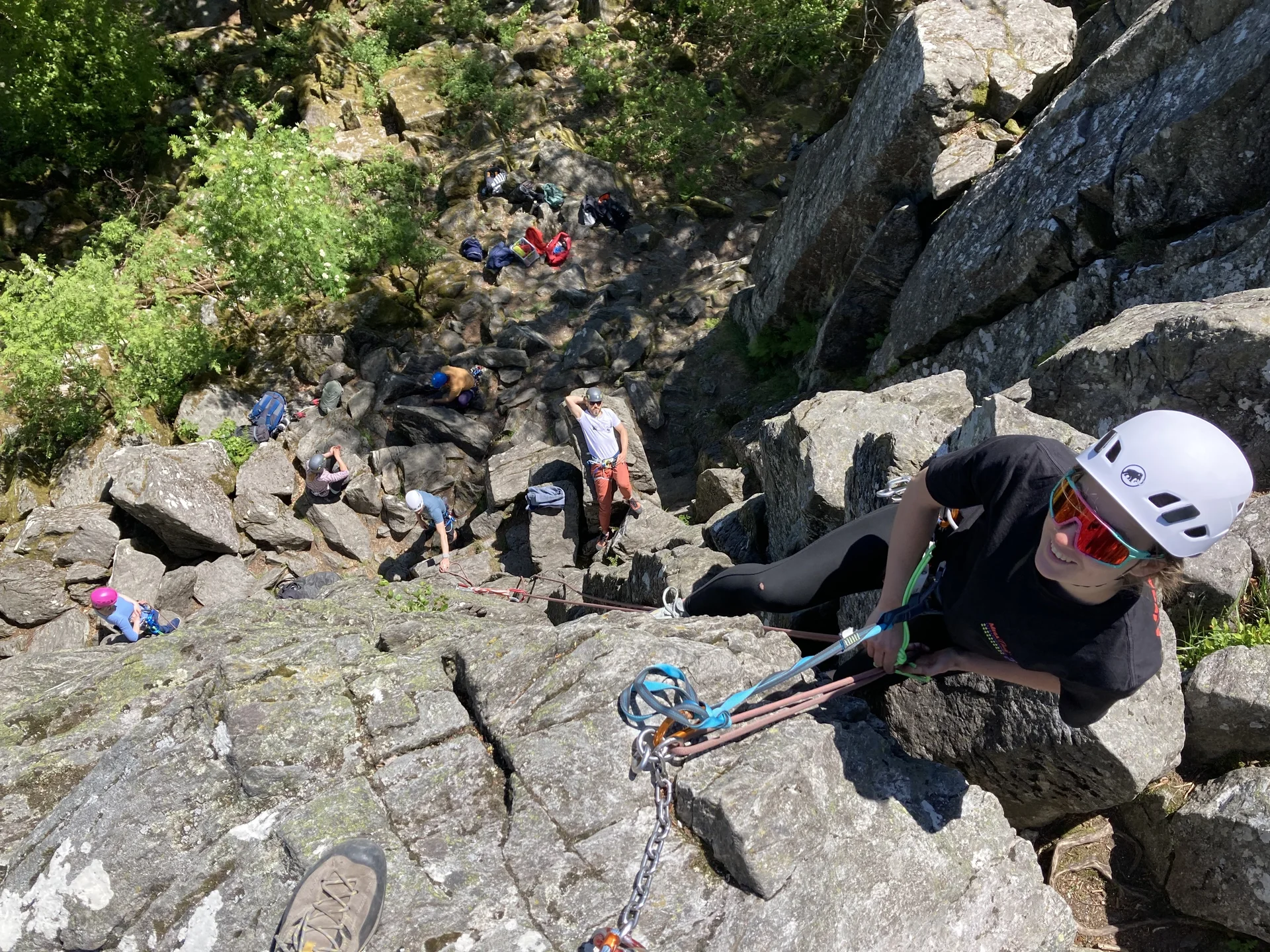 Felskurs Steinwand | © DAV Offenbach