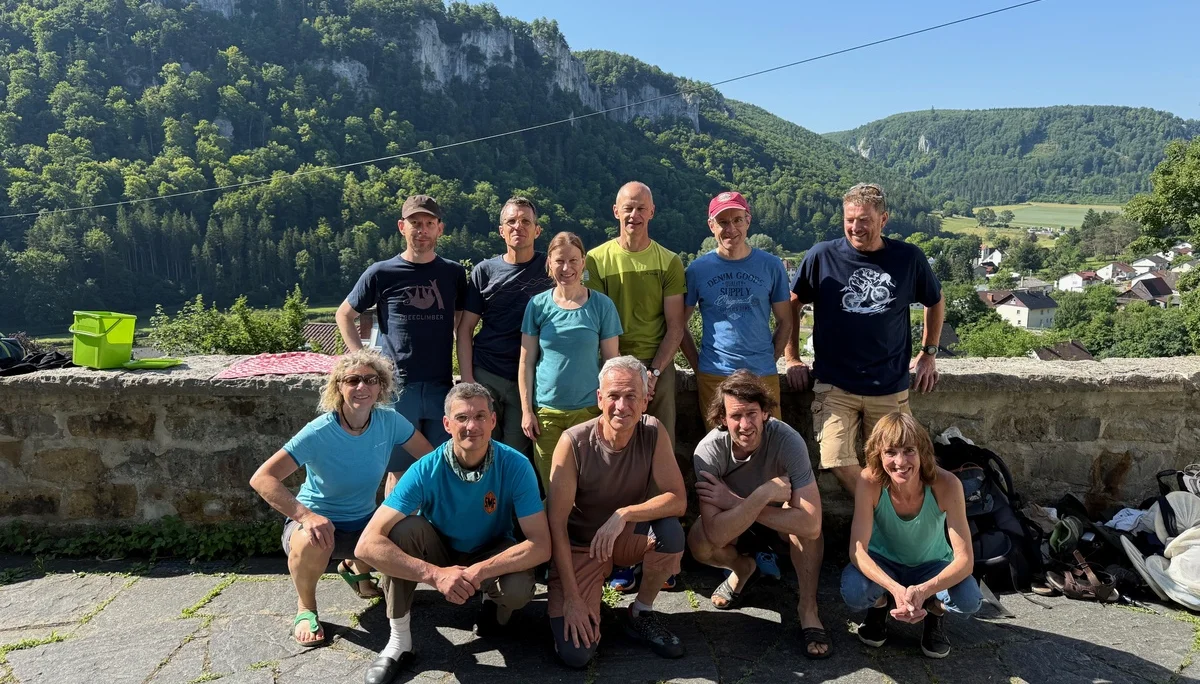 © DAV Offenbach, Klettergruppe im oberen Donautal 2025
