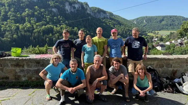 © DAV Offenbach, Klettergruppe im oberen Donautal 2025