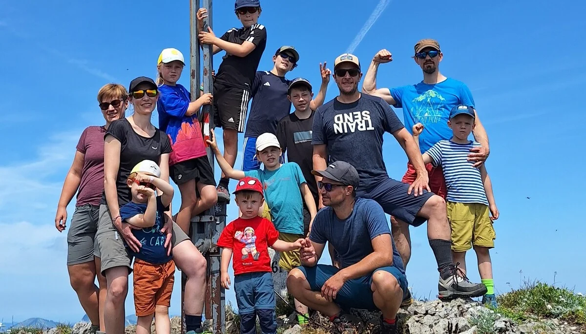 Familiengruppe am Gipfelkruez | © DAV Offenbach