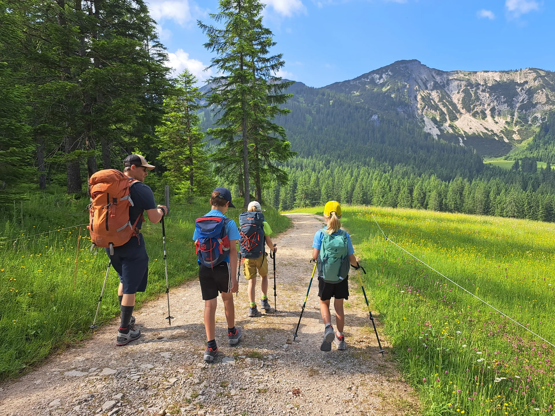 Familiengruppe auf Wandertour | © DAV Offenbach
