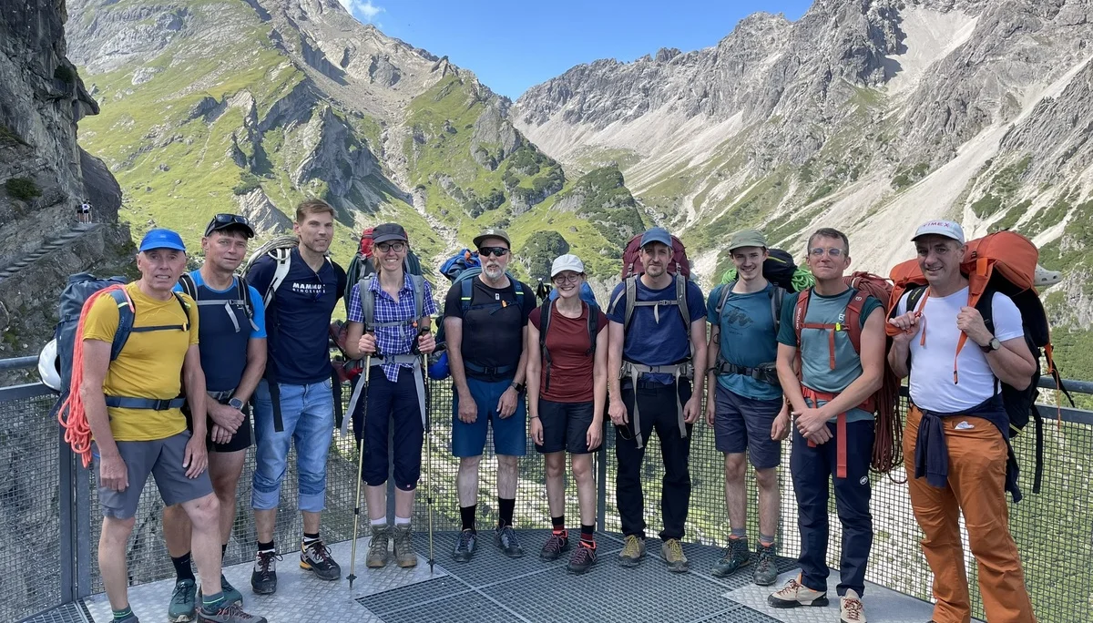 Gruppe am Beginn des Drischelsteigs | © DAV Offenbach