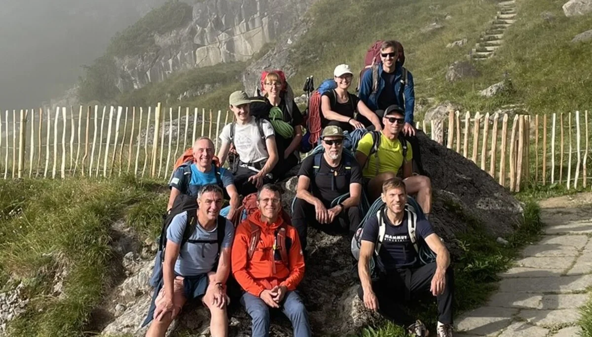 Gruppe vor dem Abstieg | © DAV Offenbach