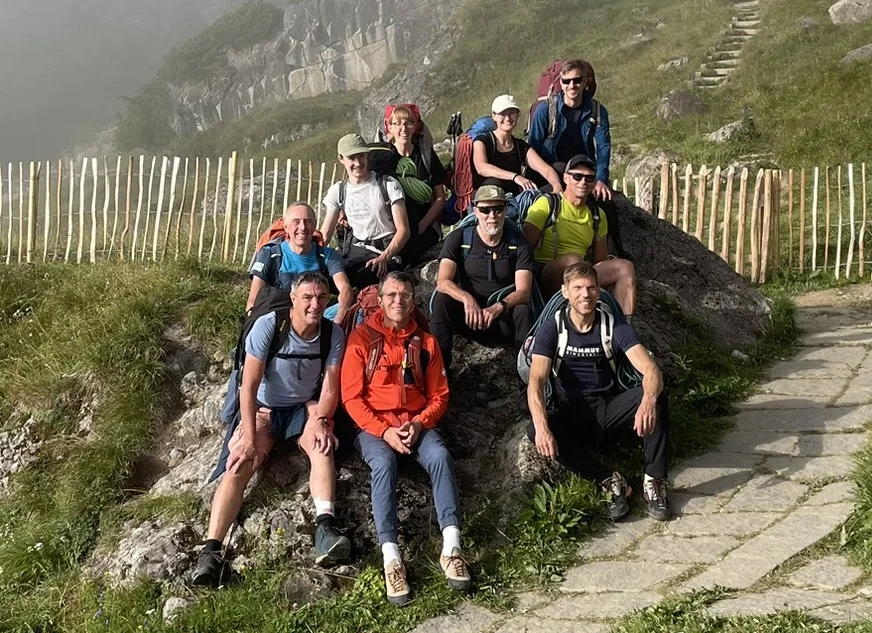 Gruppe vor dem Abstieg | © DAV Offenbach