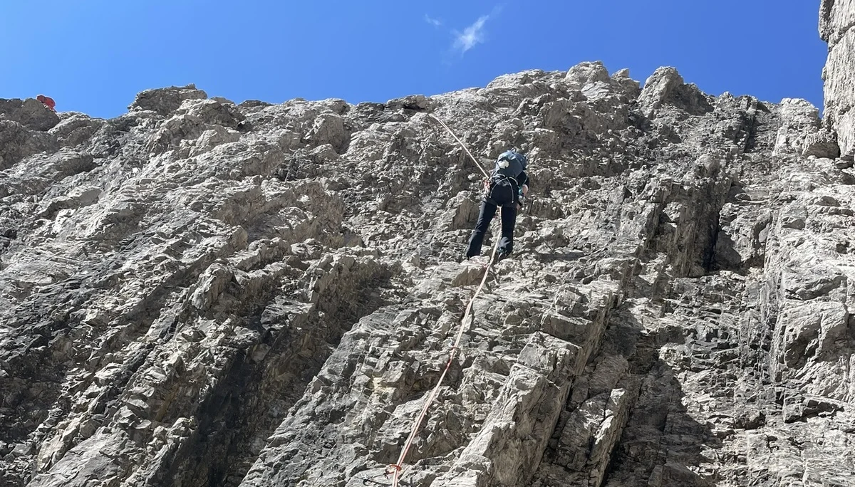 Abseilen am Engelkarturm | © DAV Offenbach