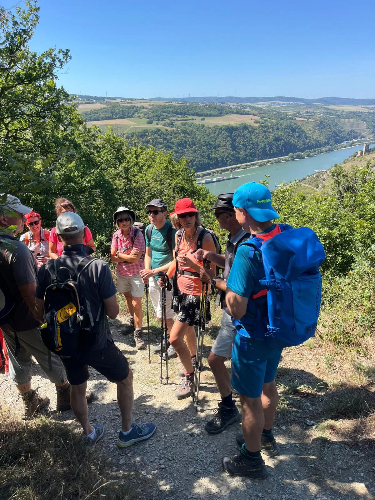 Aufstieg Rheinsteig bei herrlichem Wetter | © DAV Offenbach, Jeannette Peters