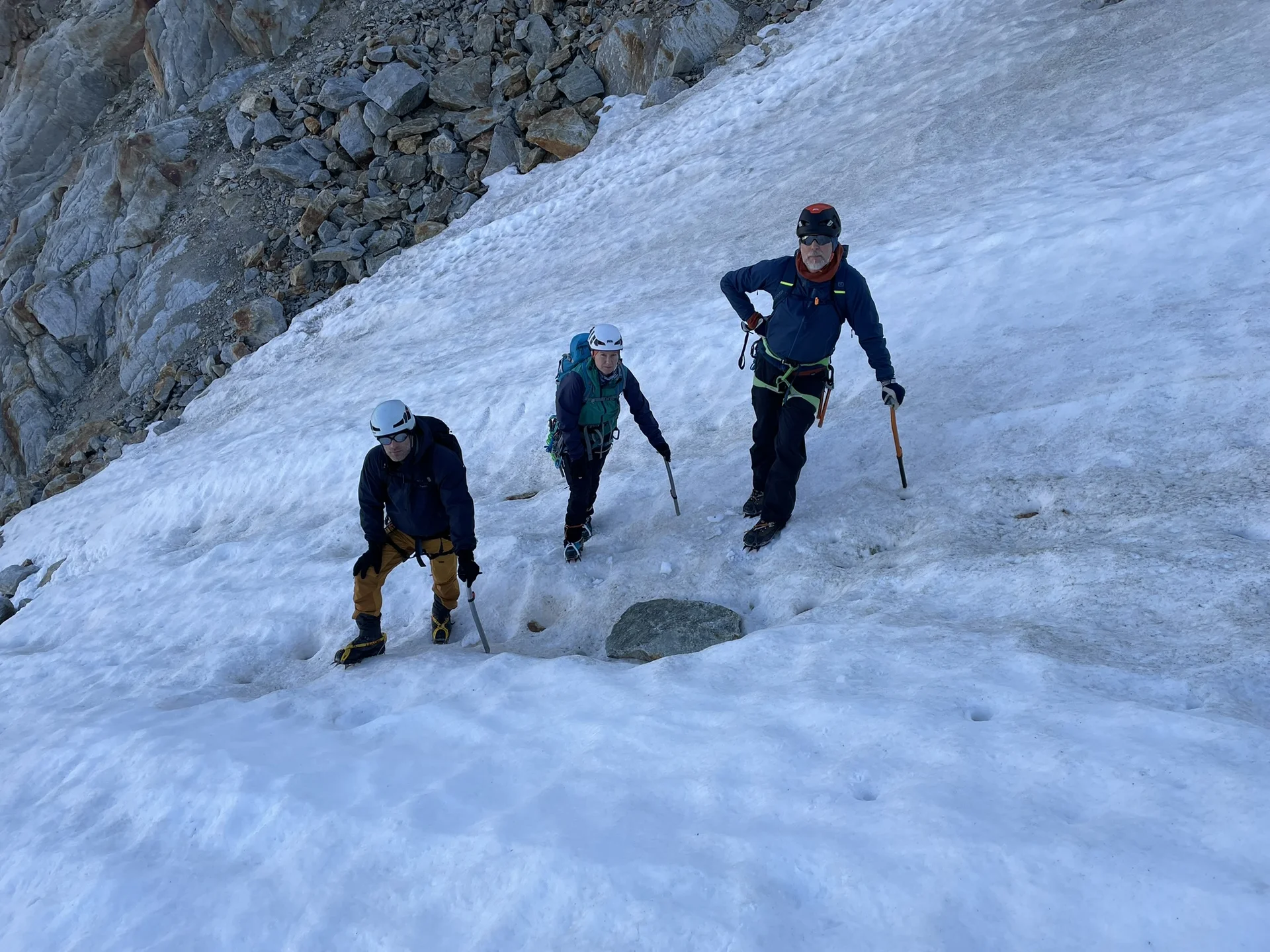 Rinne mit festem Firn | © DAV Offenbach