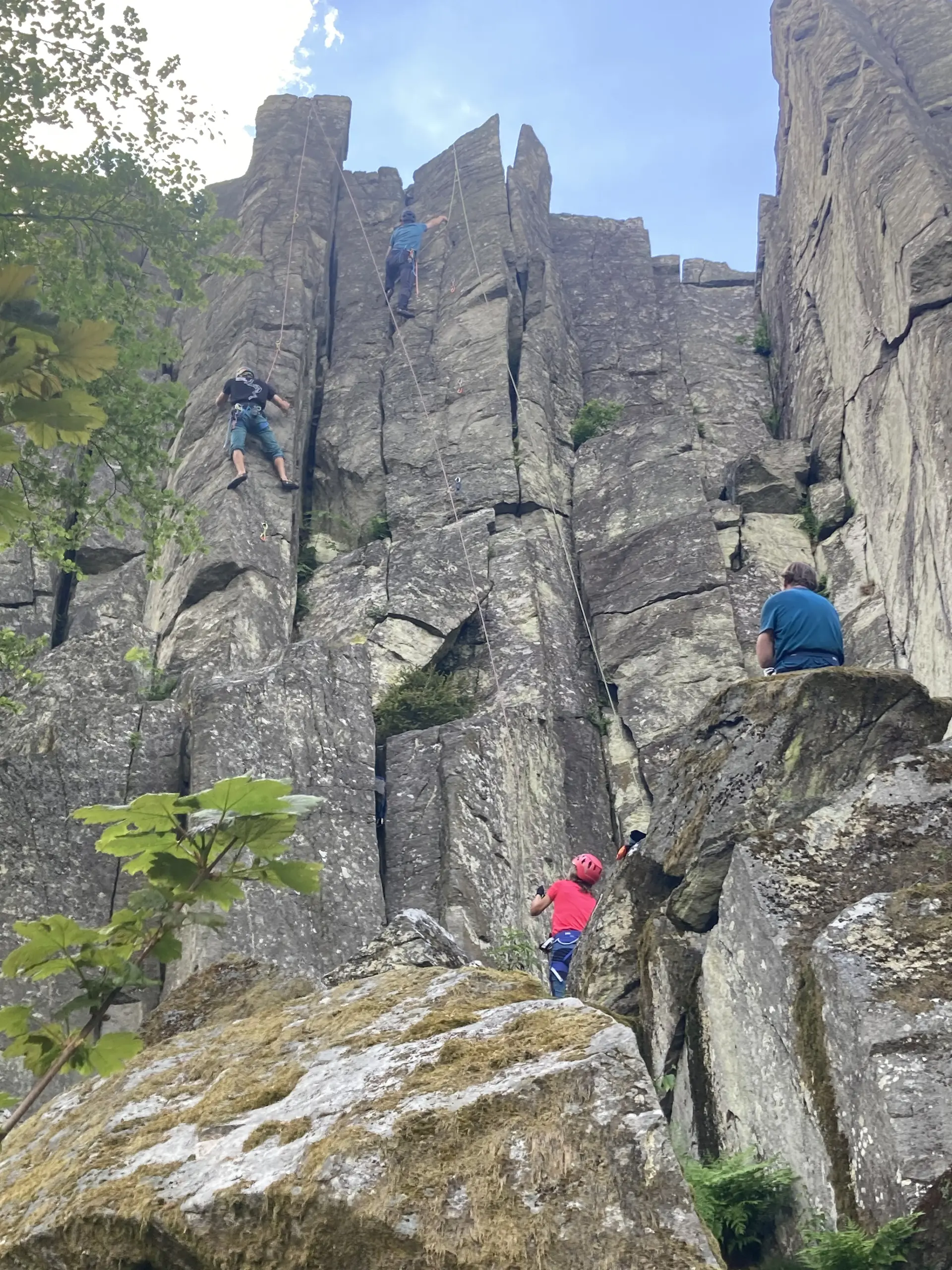 Toprope Steinwand | © Edgar Maag