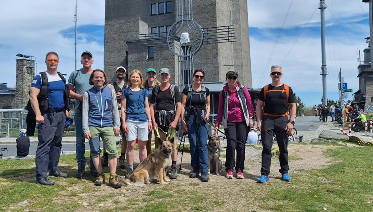 Gruppe auf dem Feldberg | © DAV Offenbach, Tobias Klein
