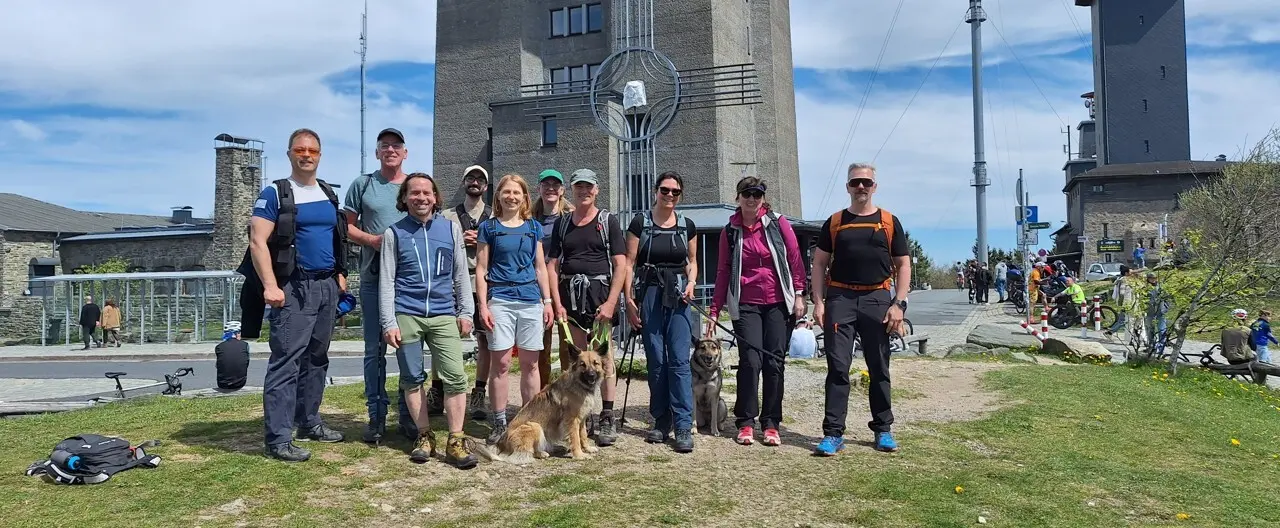 Gruppe auf dem Feldberg | © DAV Offenbach, Tobias Klein