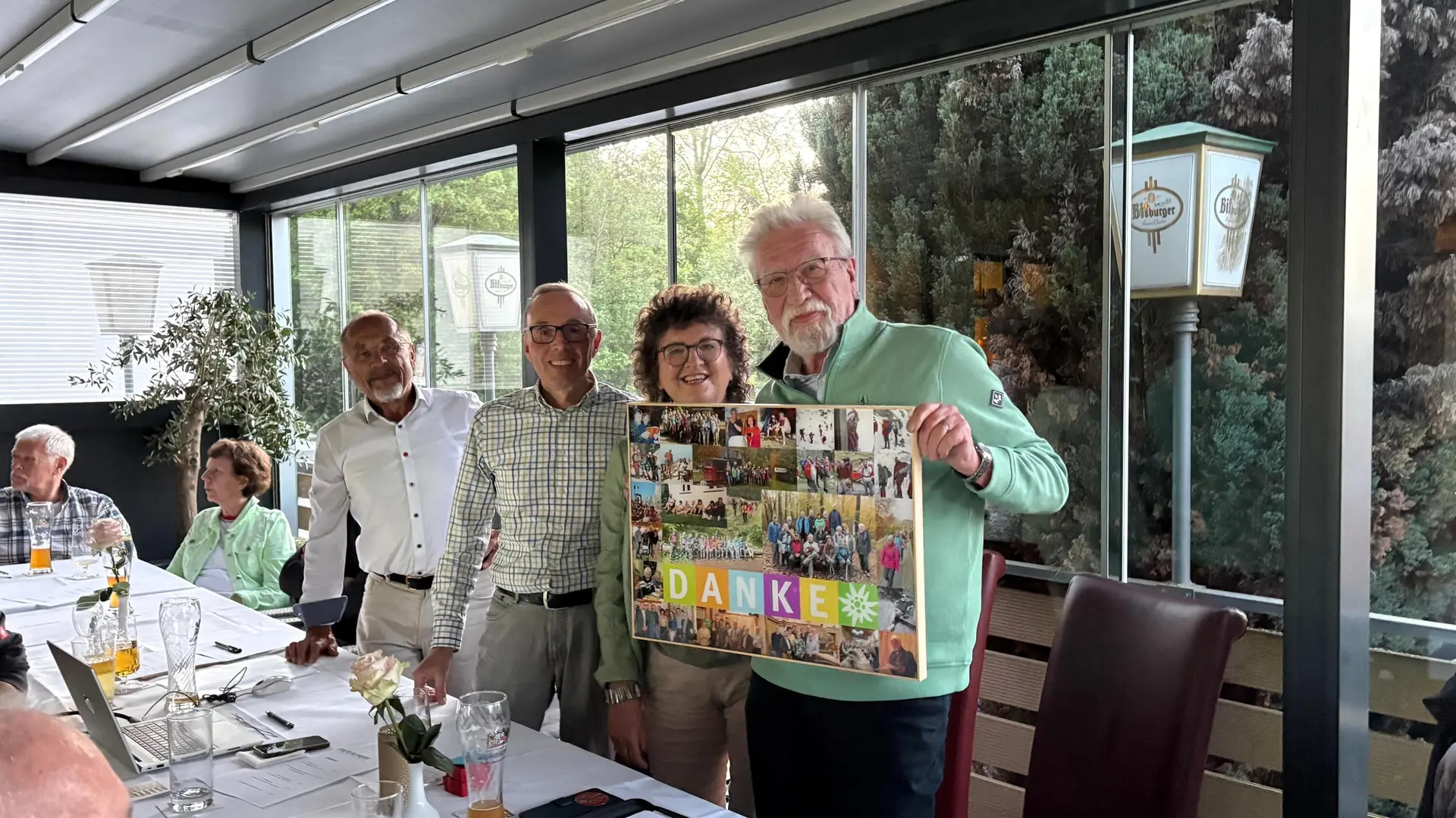 Jürgen Ebling - Fotokollage für langjähriges Engagement im Vorstand | © DAV Offenbach, Adina Biemüller