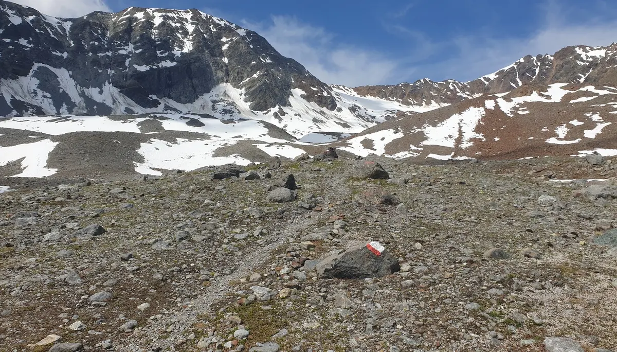 Restschneefelder im Aufstieg Richtung Gletscher | © DAV Offenbach, Martin Jost