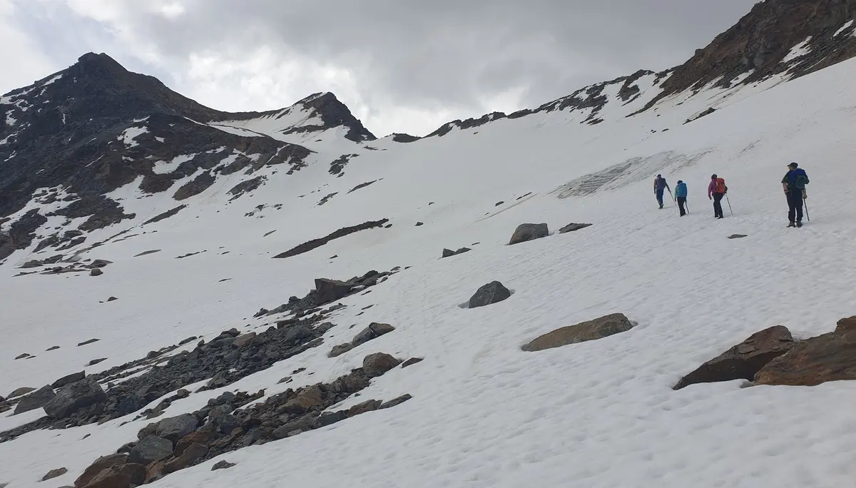 Traverse zum und auf dem Gletscher | © DAV Offenbach, Martin Jost