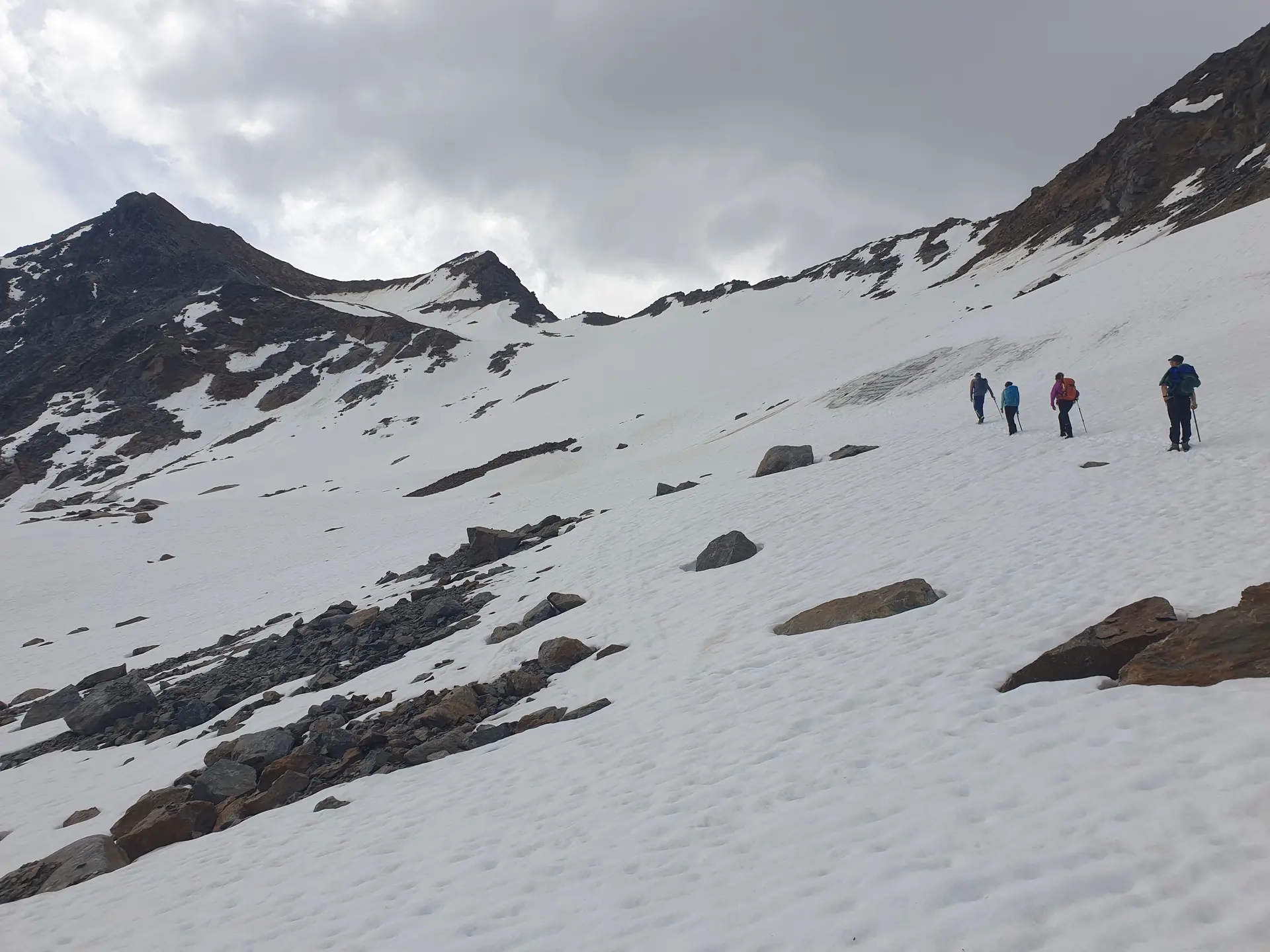 Traverse zum und auf dem Gletscher | © DAV Offenbach, Martin Jost