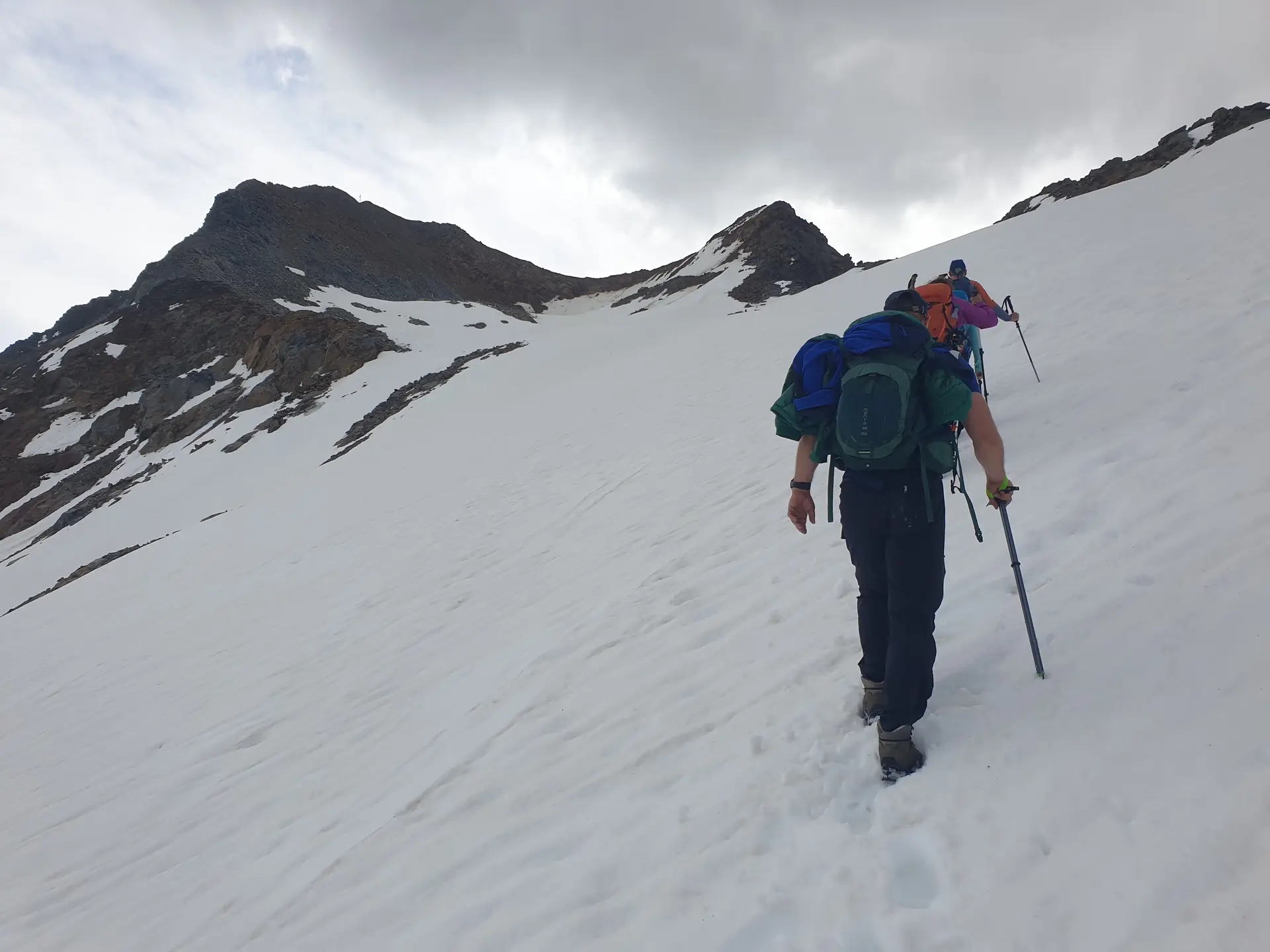 Trittschnee auf dem Gletscher | © DAV Offenbach, Martin Jost