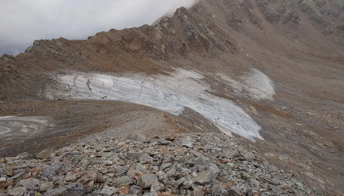 Überblick zurückgehendes Gletscherfeld | © DAV Offenbach, Sascha Mache