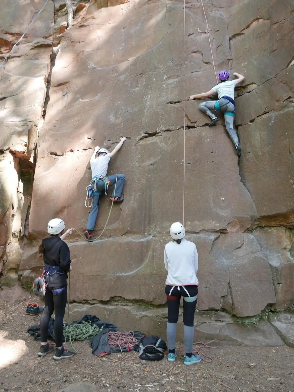 Klettern im Vorstieg und im Toprope im Odenwald | © DAV Offenbach
