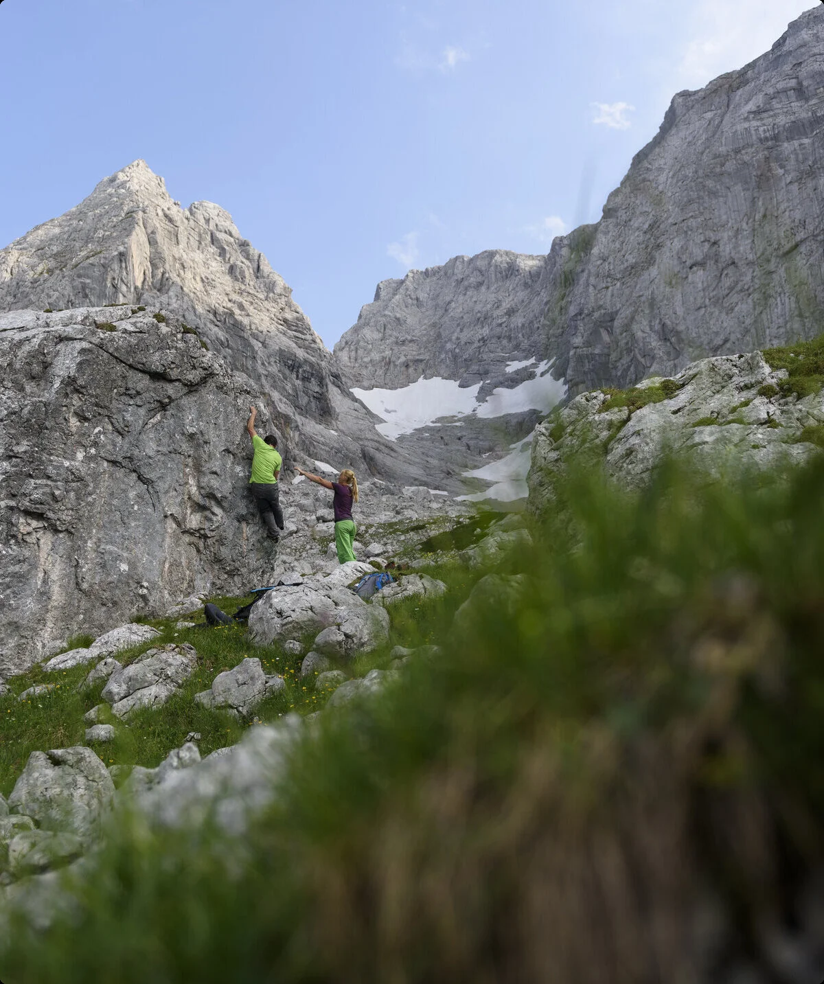 Outdoor-Klettern am Fels | © DAV/Wolfgang Ehn